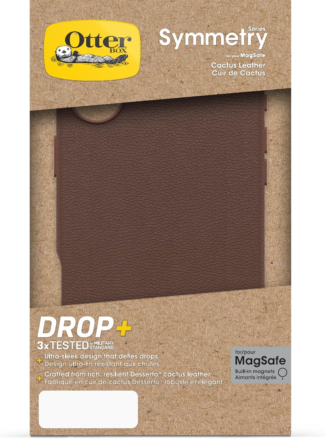 Thumbnail 4 de OtterBox Symmetry Series Cactus Leather MagSafe per iPhone 16 Plus – Custodia ultrasottile antiurto in pelle cactus