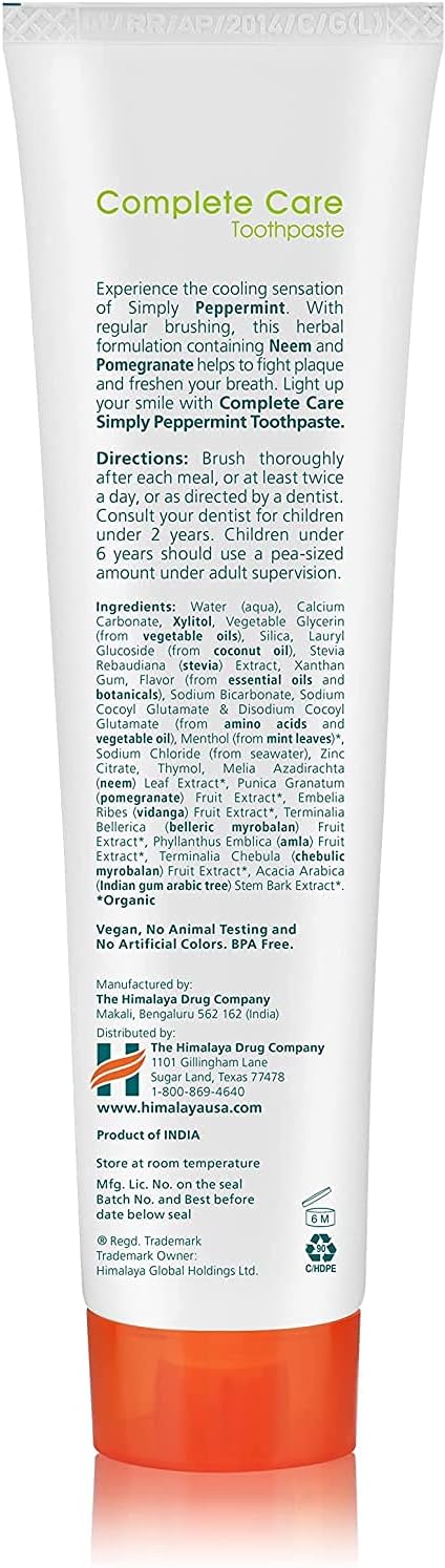 Detalle de Himalaya Botanique Simply Peppermint Toothpaste - 150 g