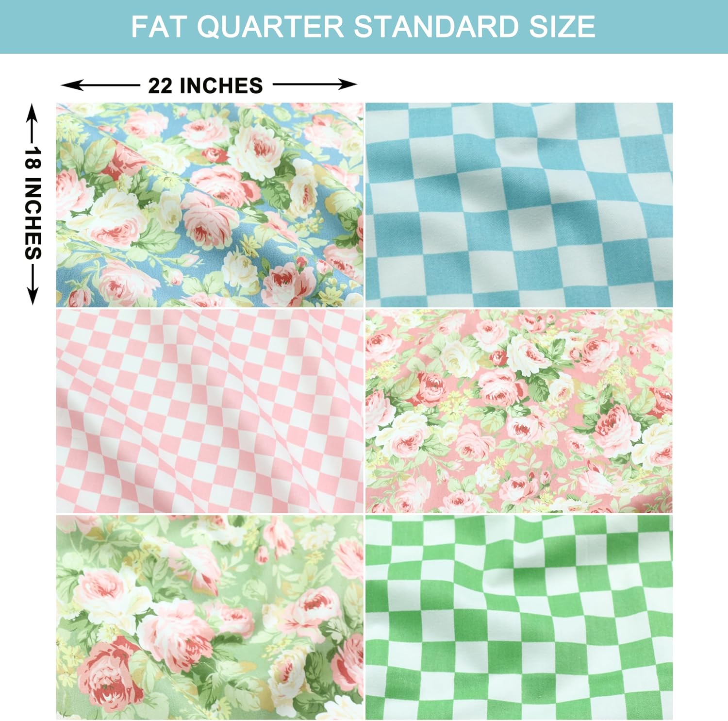 Detalle 2 de Hanjunzhao cotton quilting fabric, 18 x 22 inches