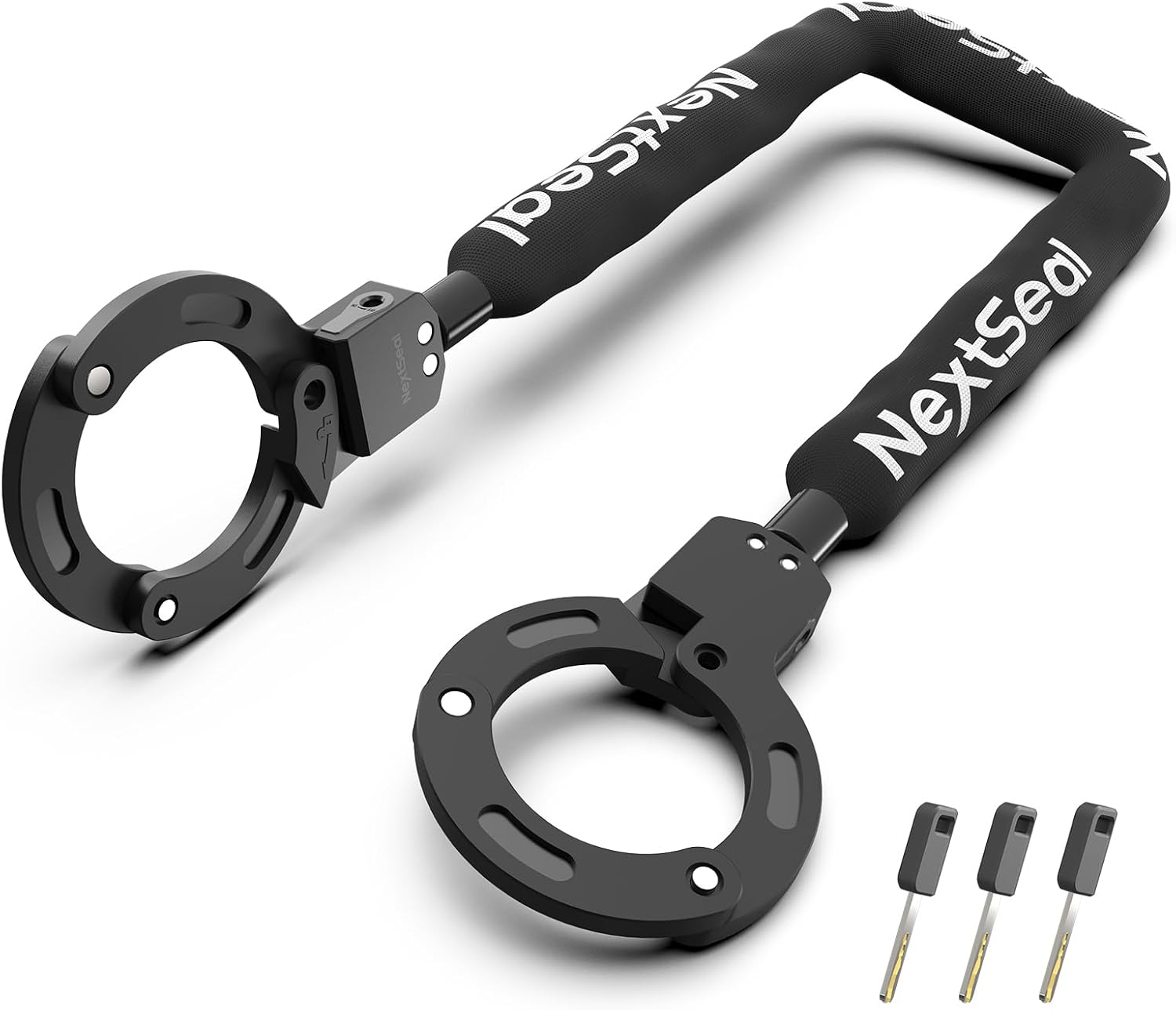Detalle de NextSeal E Scooter Schloss – schlusselloses Verriegeln, 90 cm Kettenschloss für E-Scooter, Fahrrad & mehr