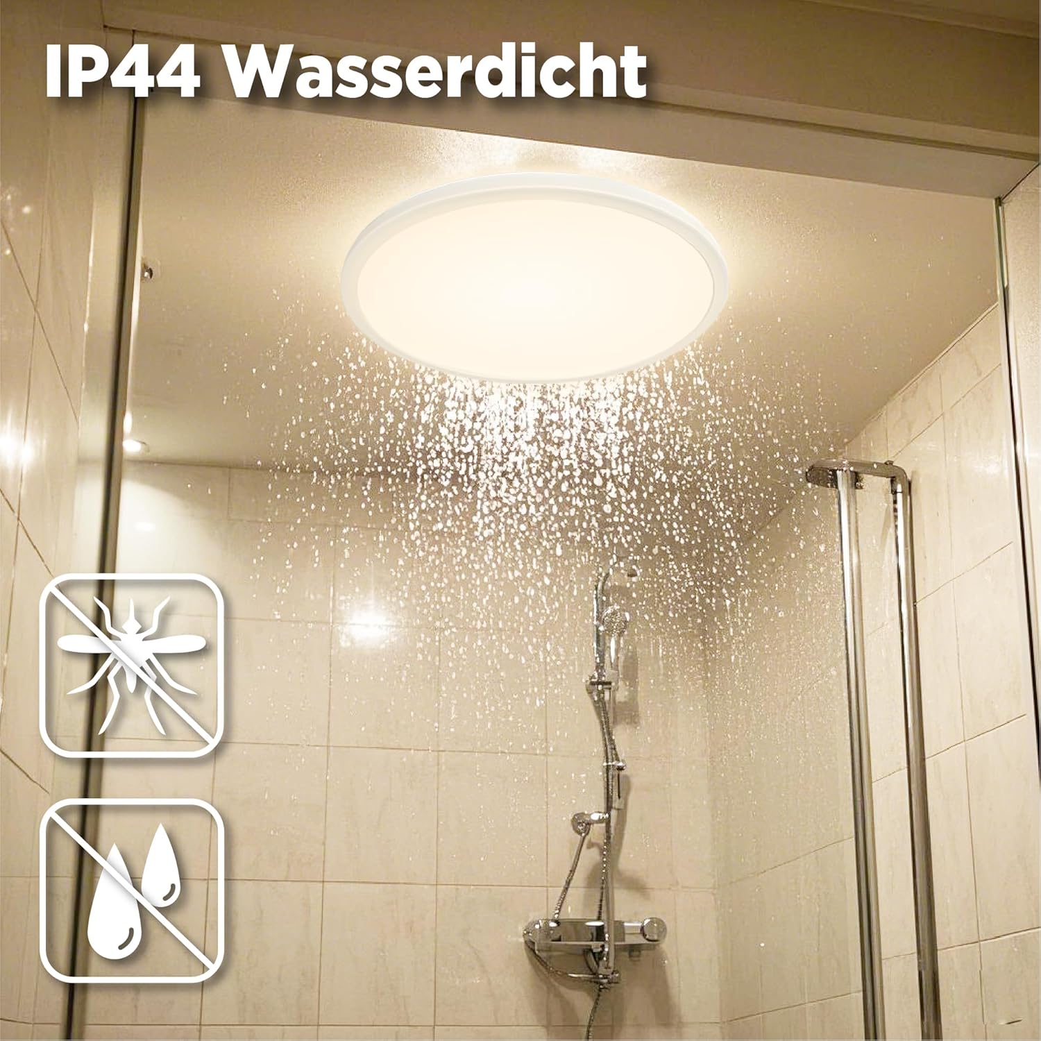 Thumbnail 6 de L5L3D Deckenlampe LED mit Fernbedienung – 42 cm, IP44, 2700K/4000K/6500K, 22W, 2900 lm
