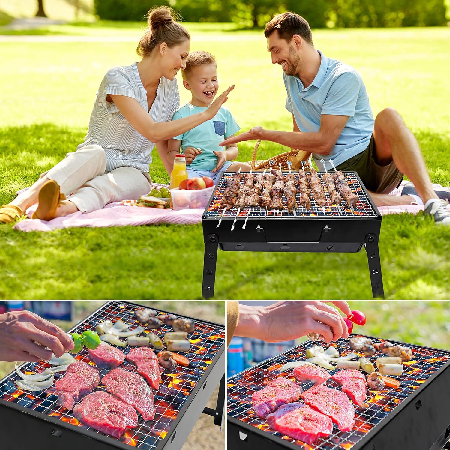 Thumbnail 5 de Portable BBQ Barbecue Grill 15.35