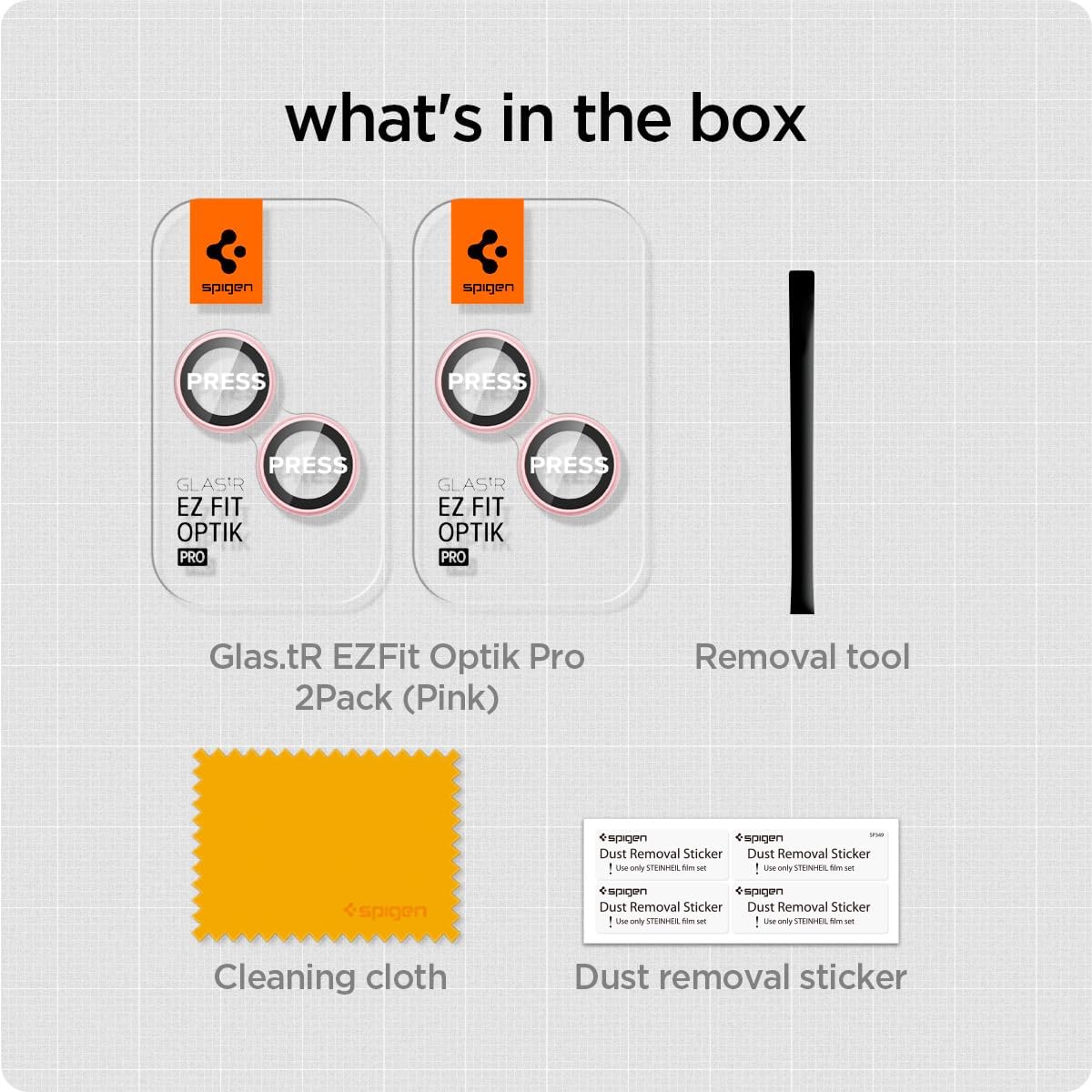 Thumbnail 3 de Spigen Glas.tR EZ Fit Optik Pro Protection Caméra pour iPhone 15/15 Plus et 14/14 Plus (2 pièces) – Film verre trempé 9H