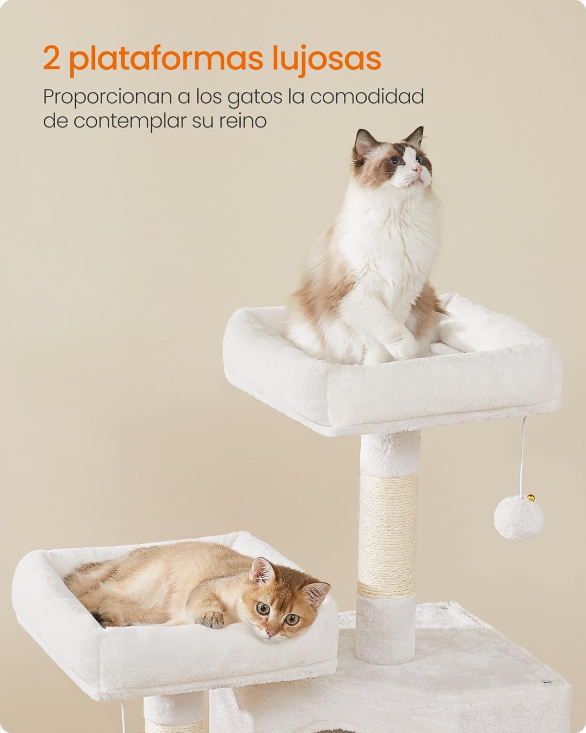 Thumbnail 2 de Feandrea PCT141W02 árbol para gatos 115 cm