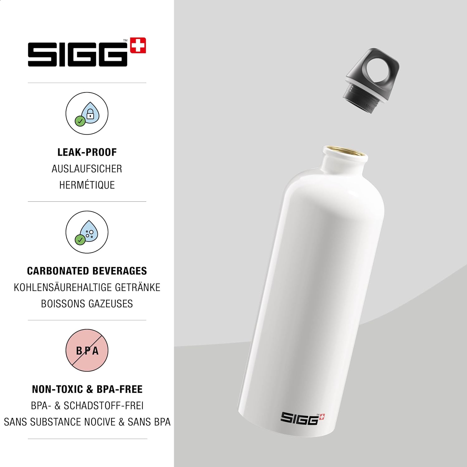 Thumbnail 2 de Sigg Traveller Botella de aluminio, ligera, sin BPA, 0,6-1.5L