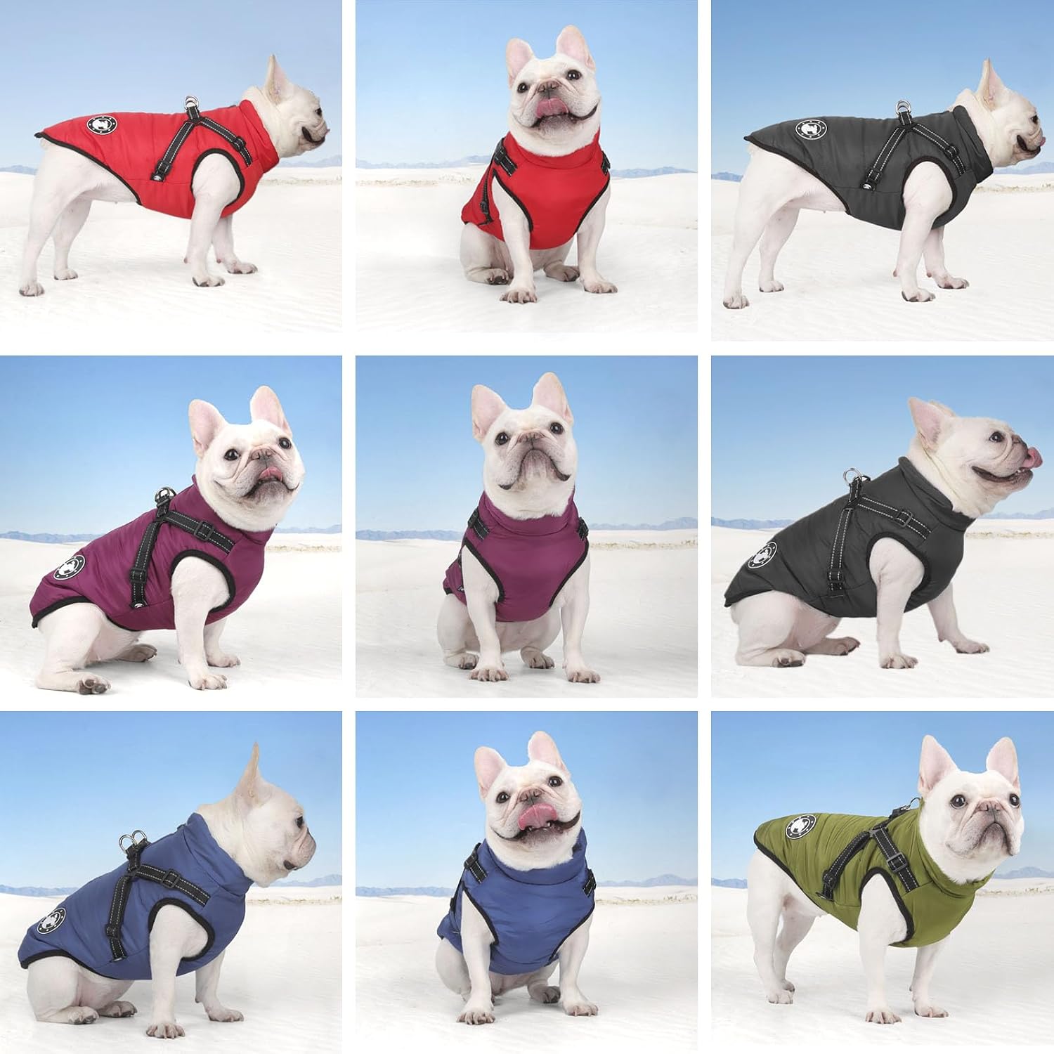 Thumbnail 5 de LUOWAN Warm Dog Coat with Harness for Small to Large Dogs