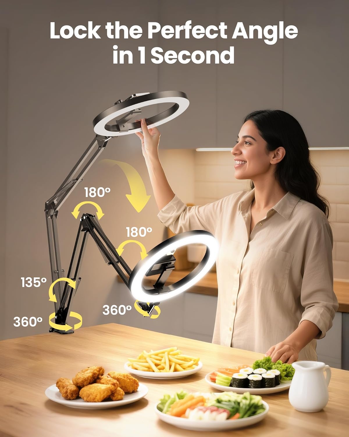 Detalle 2 de Upgrade Ring Light 10” Selfie Light for Desk