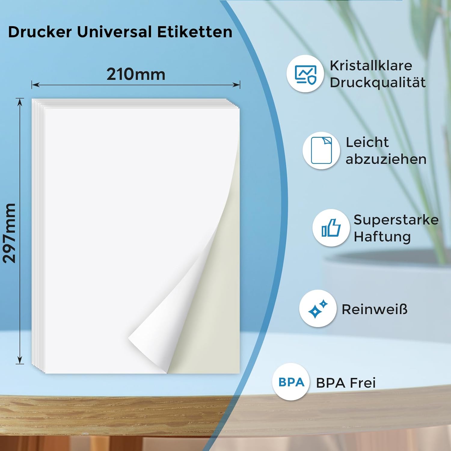 Thumbnail 1 de KTRIO A4 Stickerpapier 30 Blatt 📄