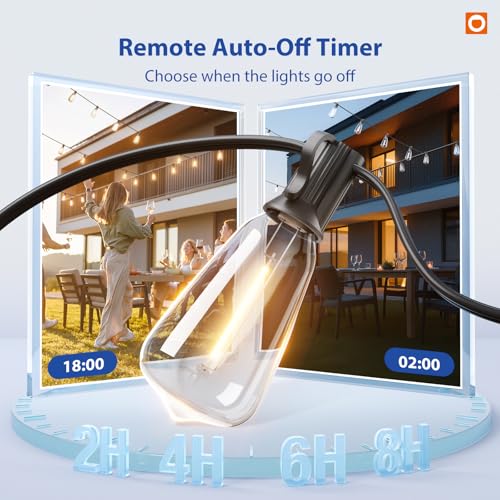 Thumbnail 6 de addlon 100FT Outdoor String Lights ST38 LED with Remote – Weatherproof, Dimmable, and Ready for Outdoor Gatherings