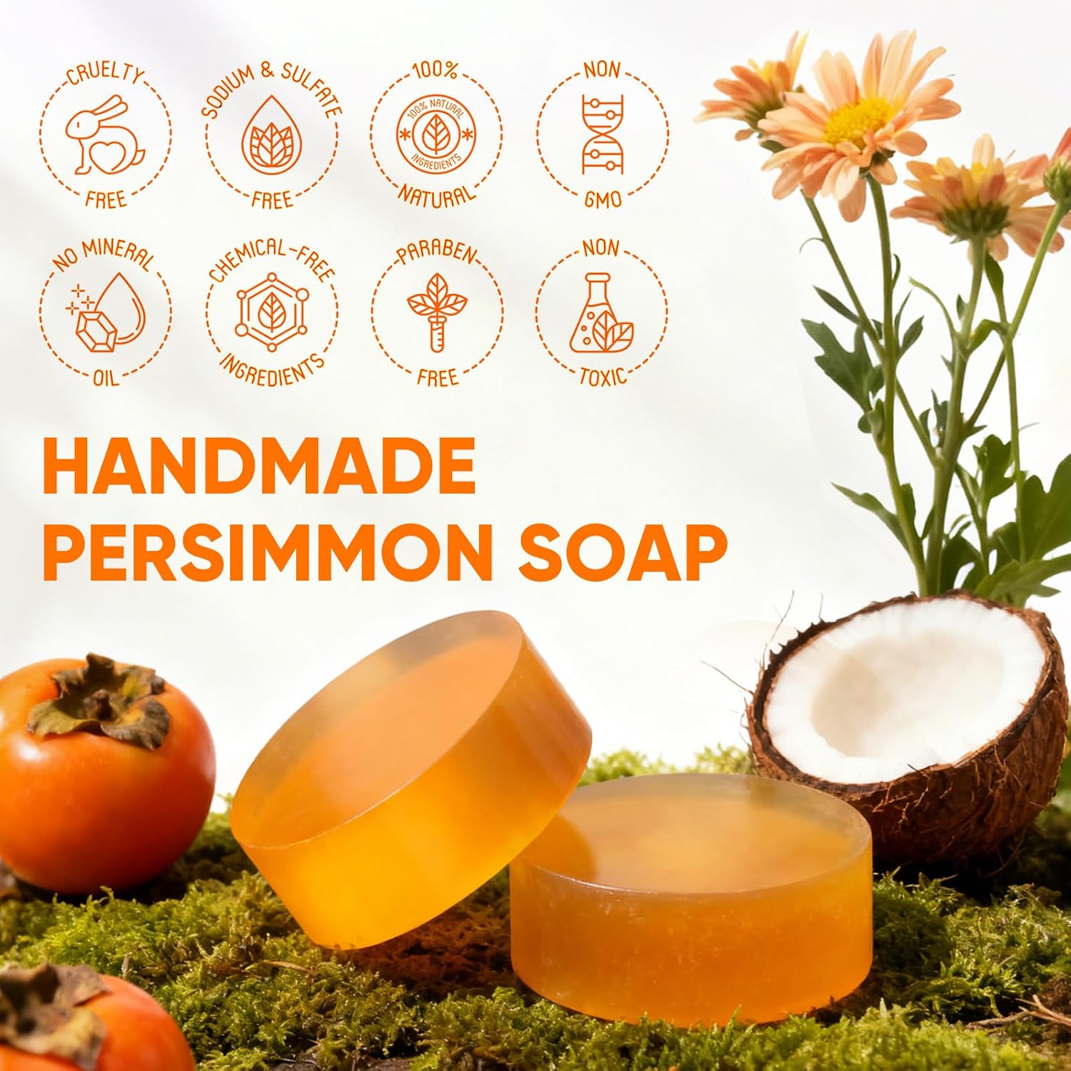 Detalle 2 de Persimmon Soap Bars, 2-Pack