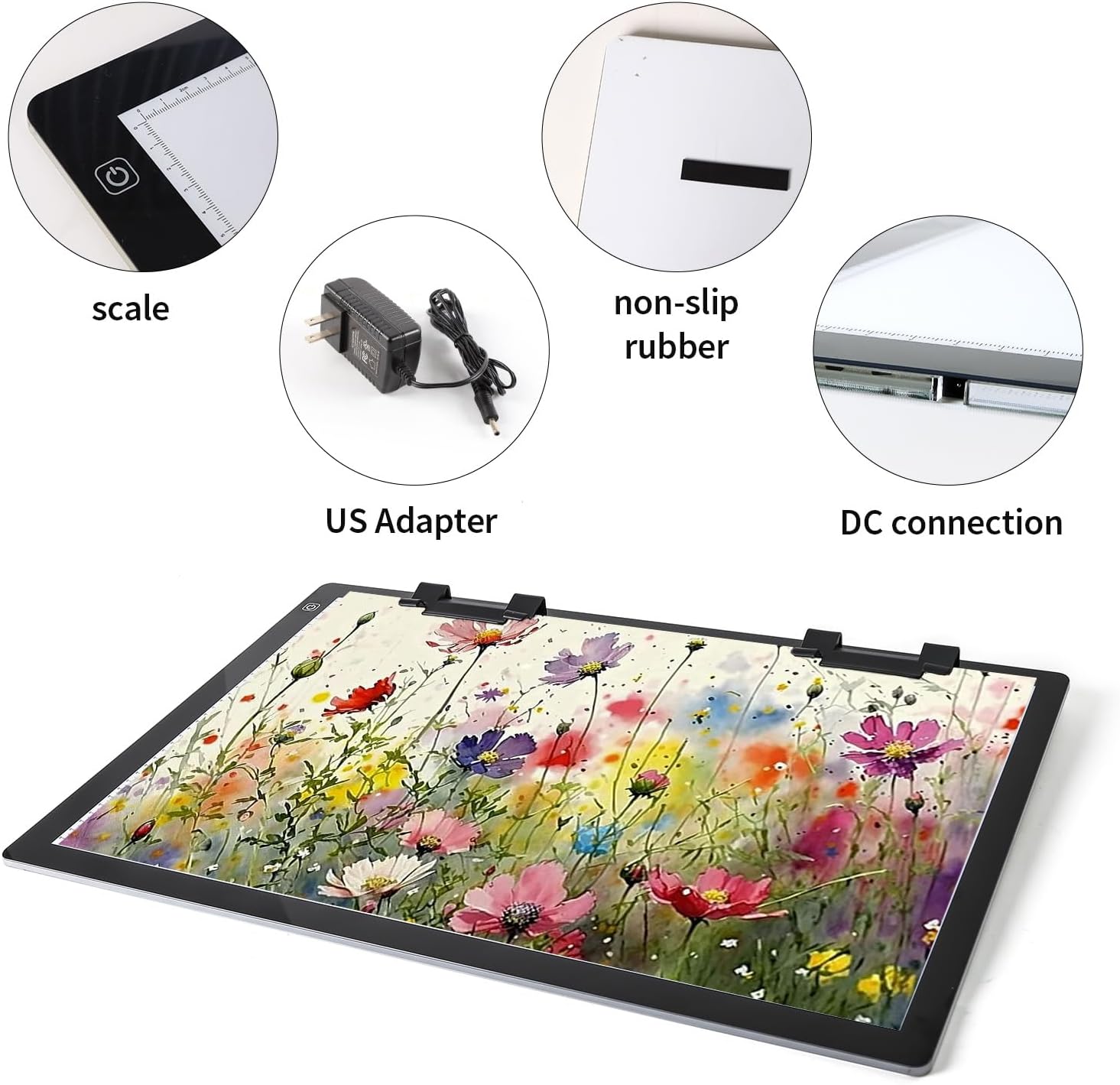 Detalle de Zocelight A2 Light Pad, 7mm LED Drawing Board with Adjustable Brightness