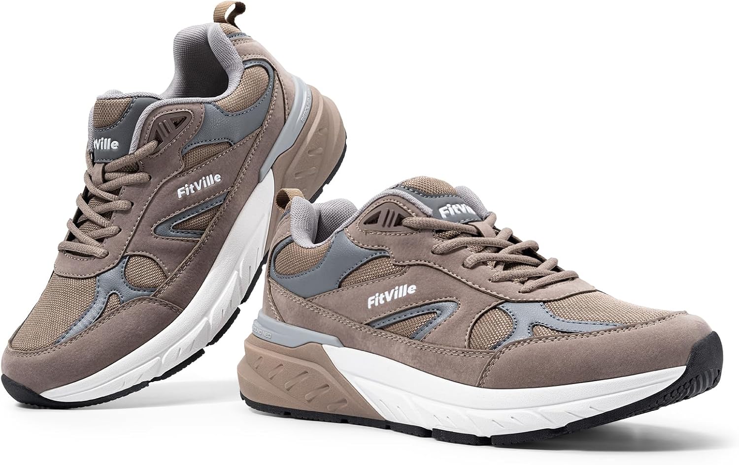 Thumbnail 6 de FitVille Rebound NEO V1 Wide Walking Shoes for Men — Extra Wide, Arch Support, Heel Pain Relief