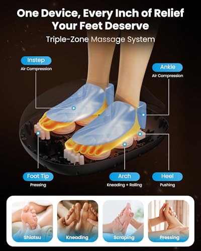 Detalle 2 de Masseur de pieds COMFIER Shiatsu avec chaleur