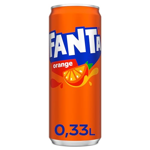 Detalle 2 de Fanta Orange – Fruchtig-spritzige Limonade in 24er Pfanddose (330 ml)