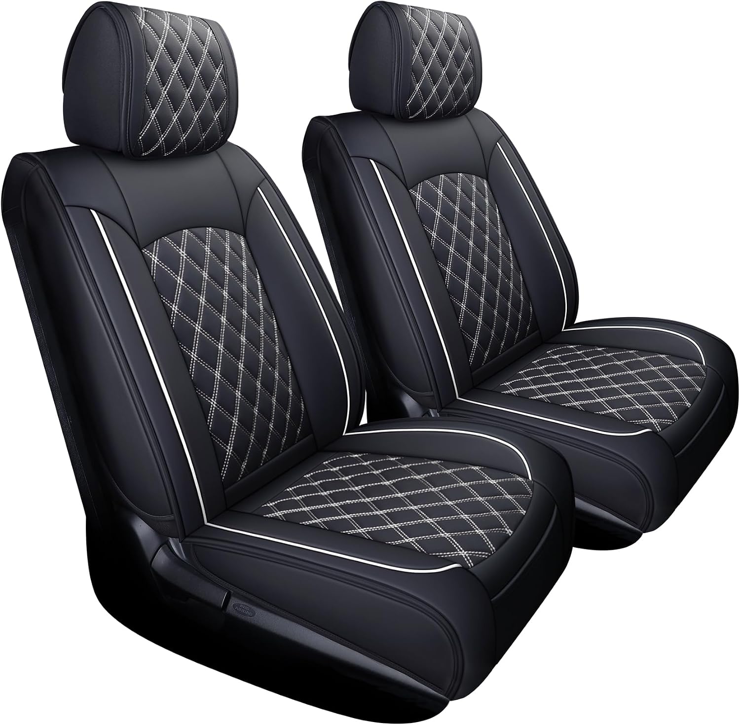 Thumbnail 6 de YIERTAI Truck Seat Covers for Toyota Tundra CrewMax/Extended Cab (2008-2026) – Full 5-Piece Waterproof Leather Set, Black-Red