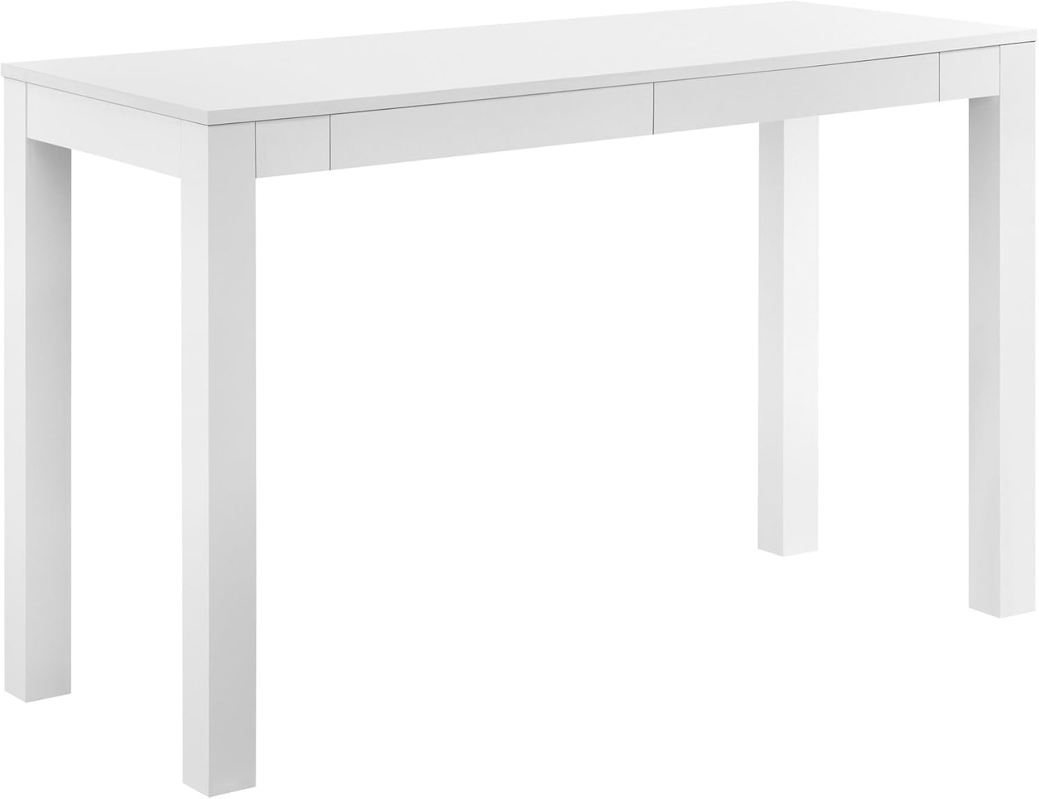 Detalle de Ameriwood Home Large Parsons scrivania con 2 cassetti, bianco