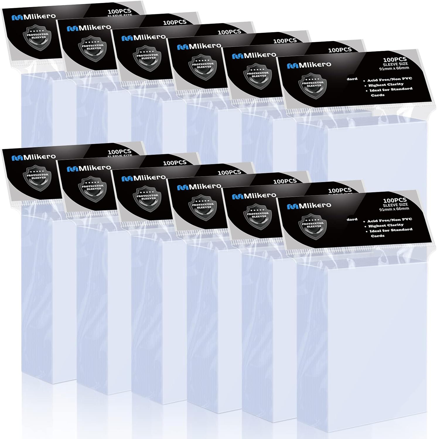Detalle de 1200 Count Clear Card Sleeves for TCGs ๐ด