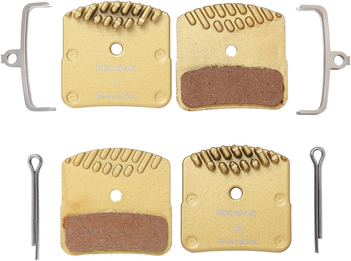 Detalle de Bike Brake Pads with Cooling Fin for Shimano Deore XT M8020 / Zee M640 / Saint M810/M820 — 2 Pair