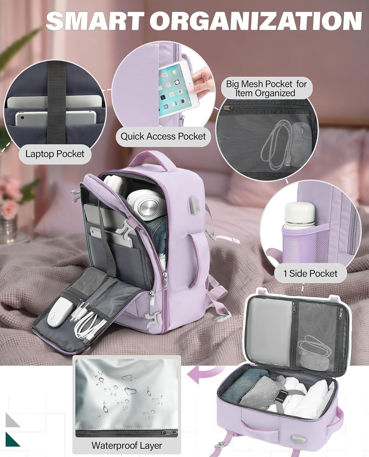 Thumbnail 3 de VANKEV Ryanair Cabin Bag 20L 40x20x25cm