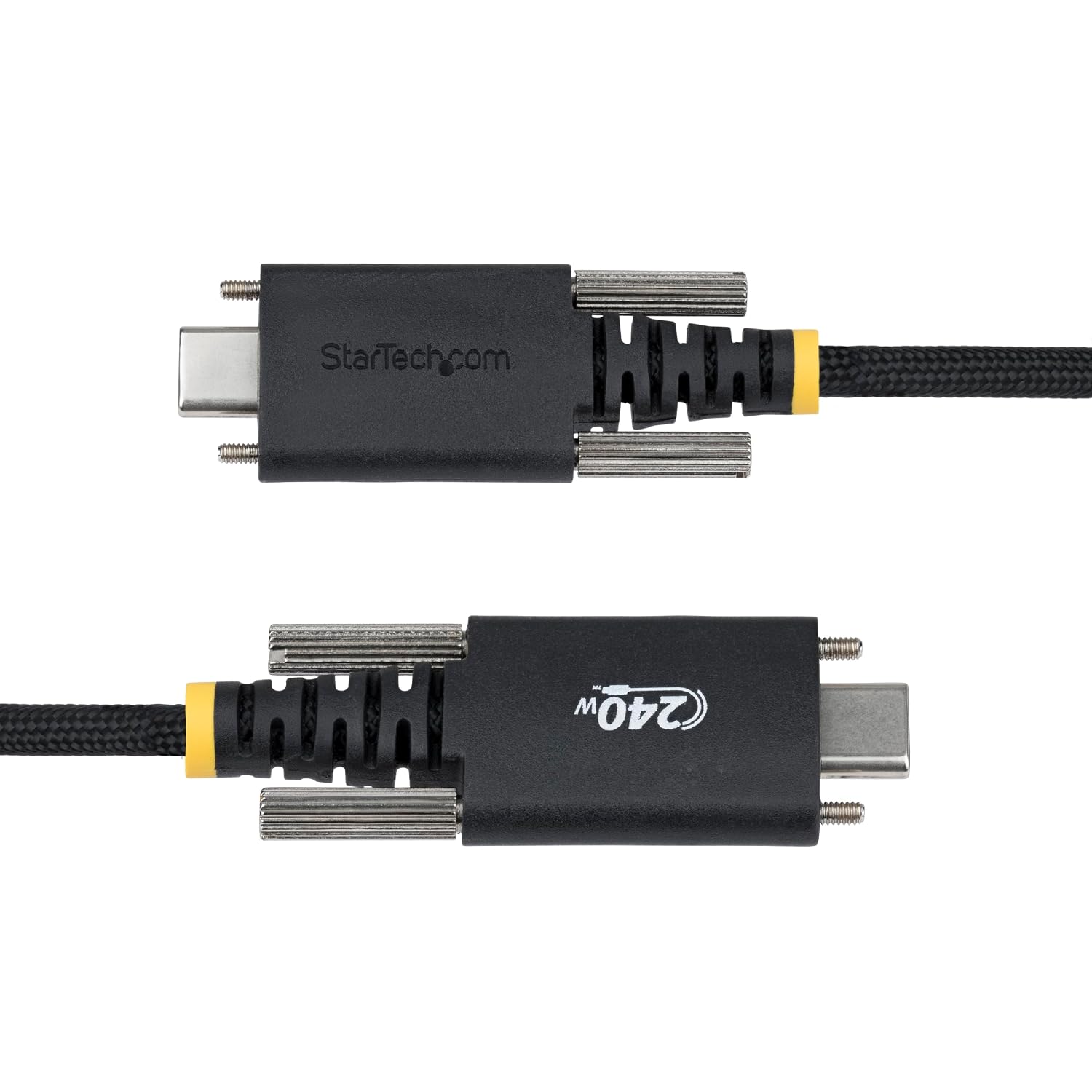 Detalle de StarTech.com 2m USB-C Charging Cable with Side Screw Locking – 240W PD EPR, USB-IF Certified