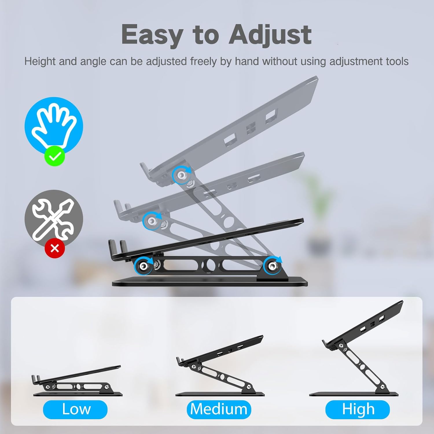 Thumbnail 2 de Nayka Adjustable Laptop Stand 10–15.6" 💻