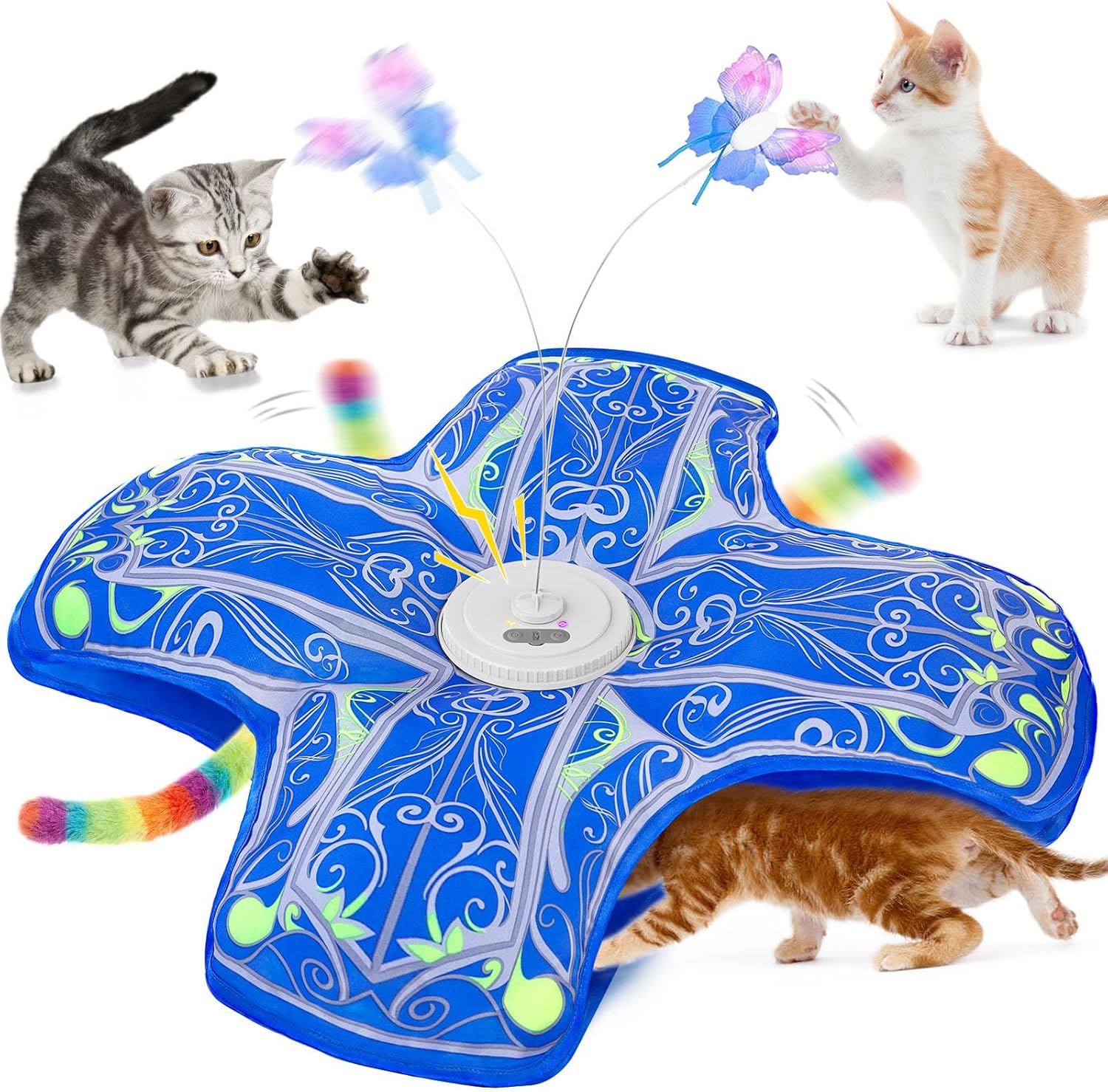 Thumbnail 6 de Qraxond Interactive Cat Toys for Indoor Cats (Rechargeable Touch-Activated Hide and Seek Kitten Toy)