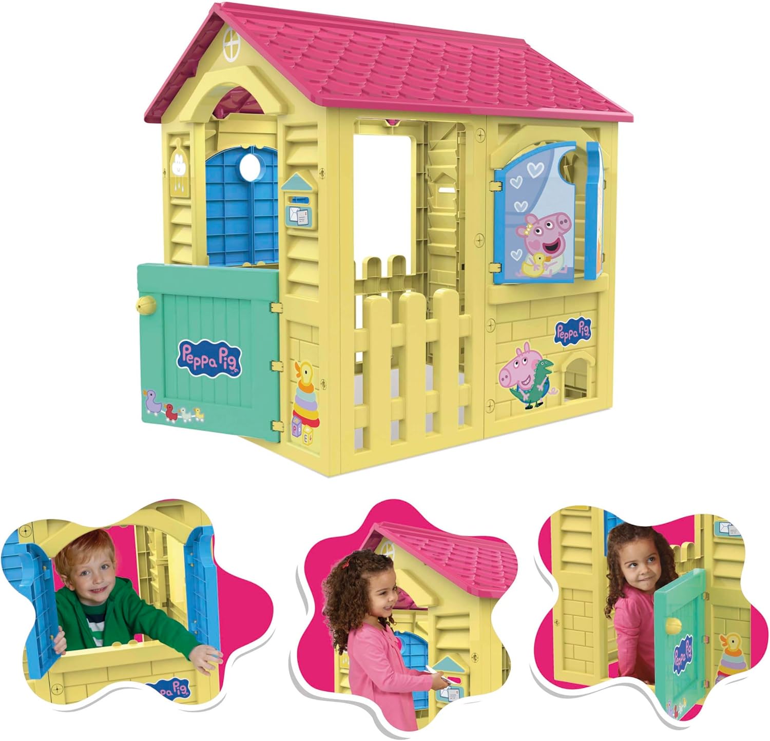 Thumbnail 3 de Chicos Peppa Pig Spielhaus – Robustes Outdoor-Gartenhaus für Kinder ab 2 Jahren (89503)