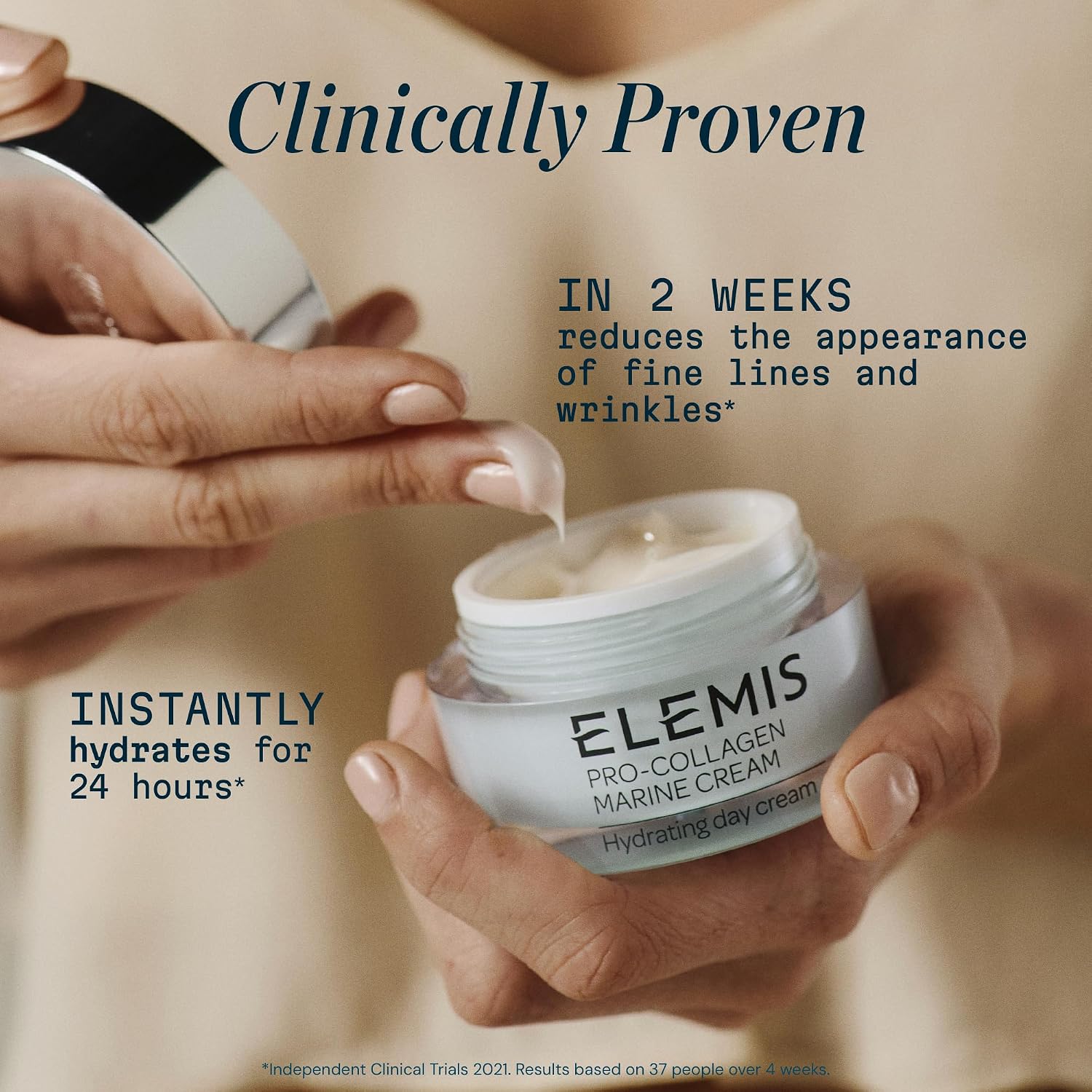 Detalle 2 de ELEMIS Pro-Collagen Marine Cream lightweight moisturizer