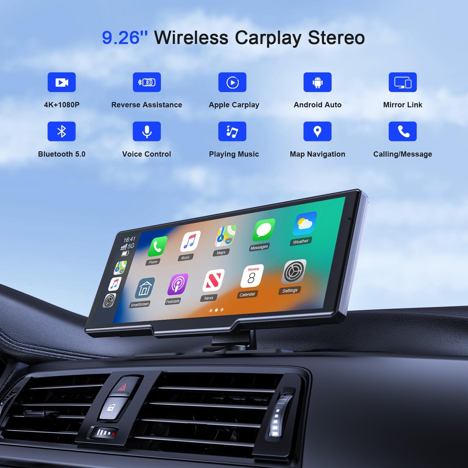Thumbnail 1 de Avylet 9.26" Wireless Carplay Screen for cars