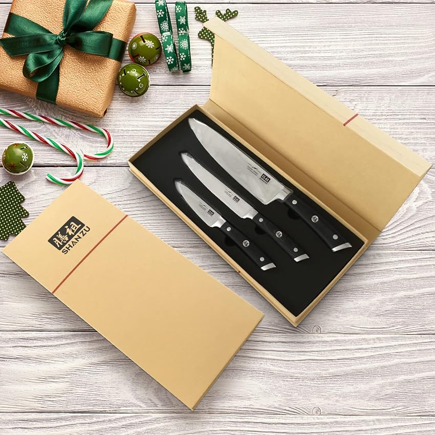 Thumbnail 6 de SHAN ZU Juego de 3 Cuchillos de Cocina 🗡️ Completo