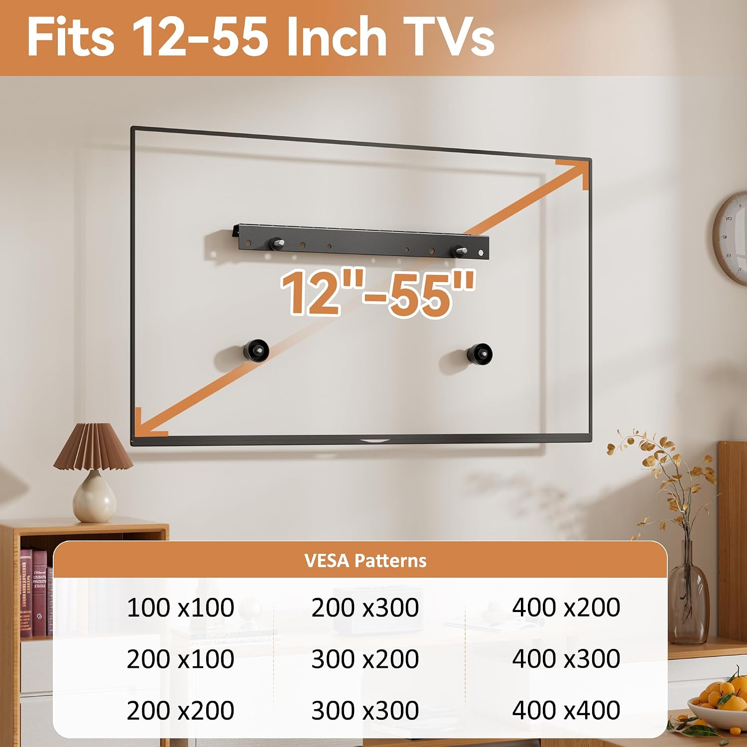 Detalle de TV wall mount for plasterboard TVs