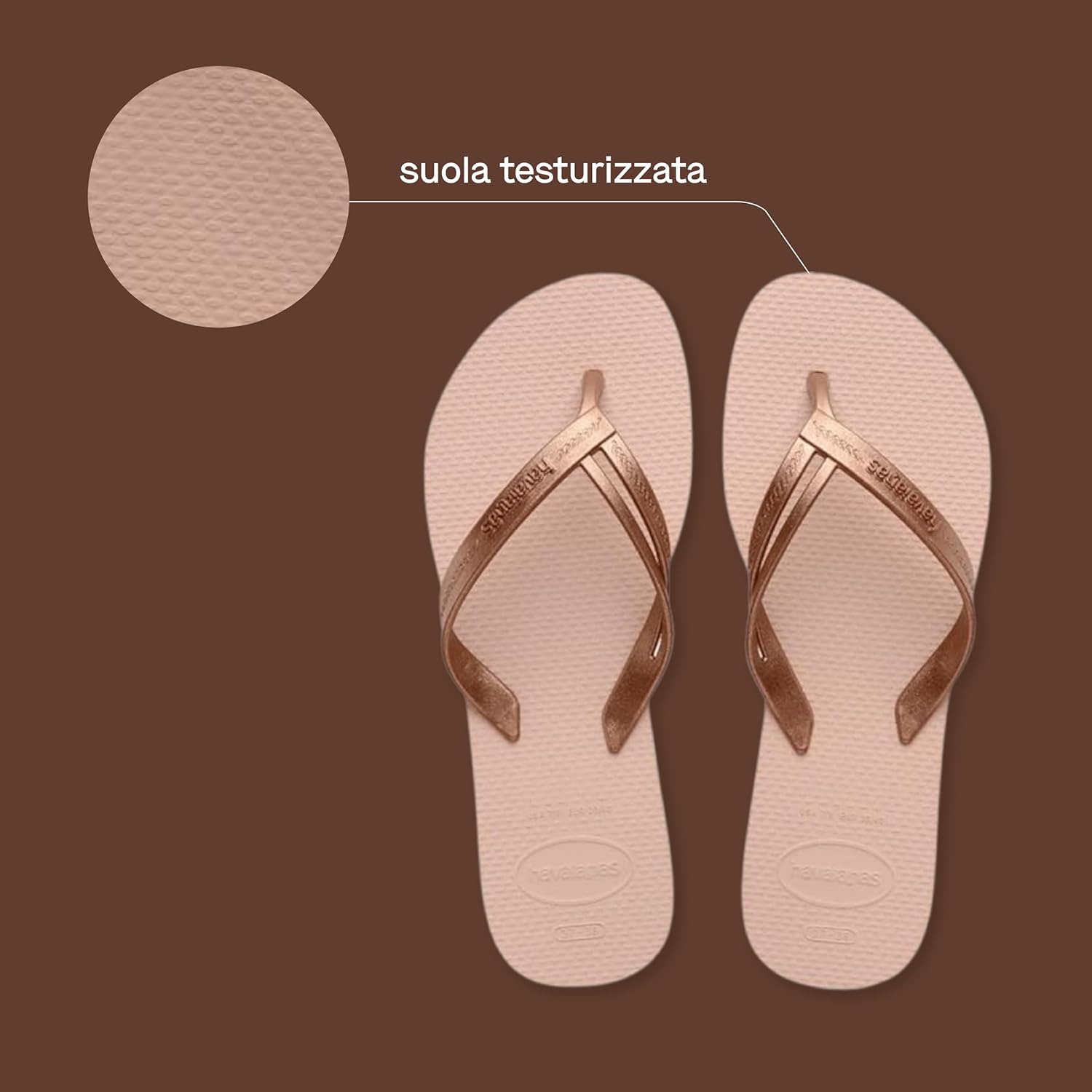 Detalle de Havaianas Elegance Donna Infradito: eleganza semplice e comfort estivo