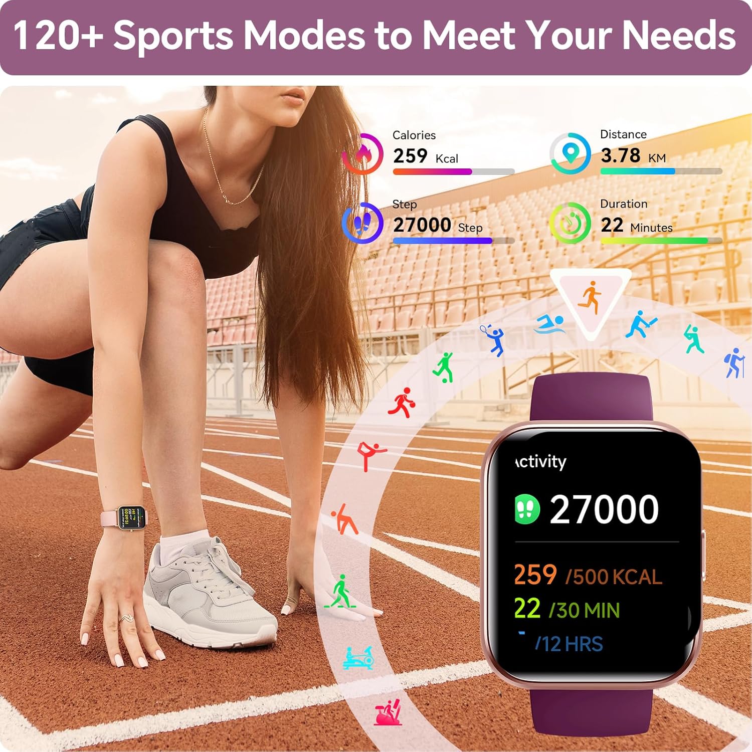 Thumbnail 5 de Alexa Built-in 1.8" HD Ladies Smartwatch with SpO2