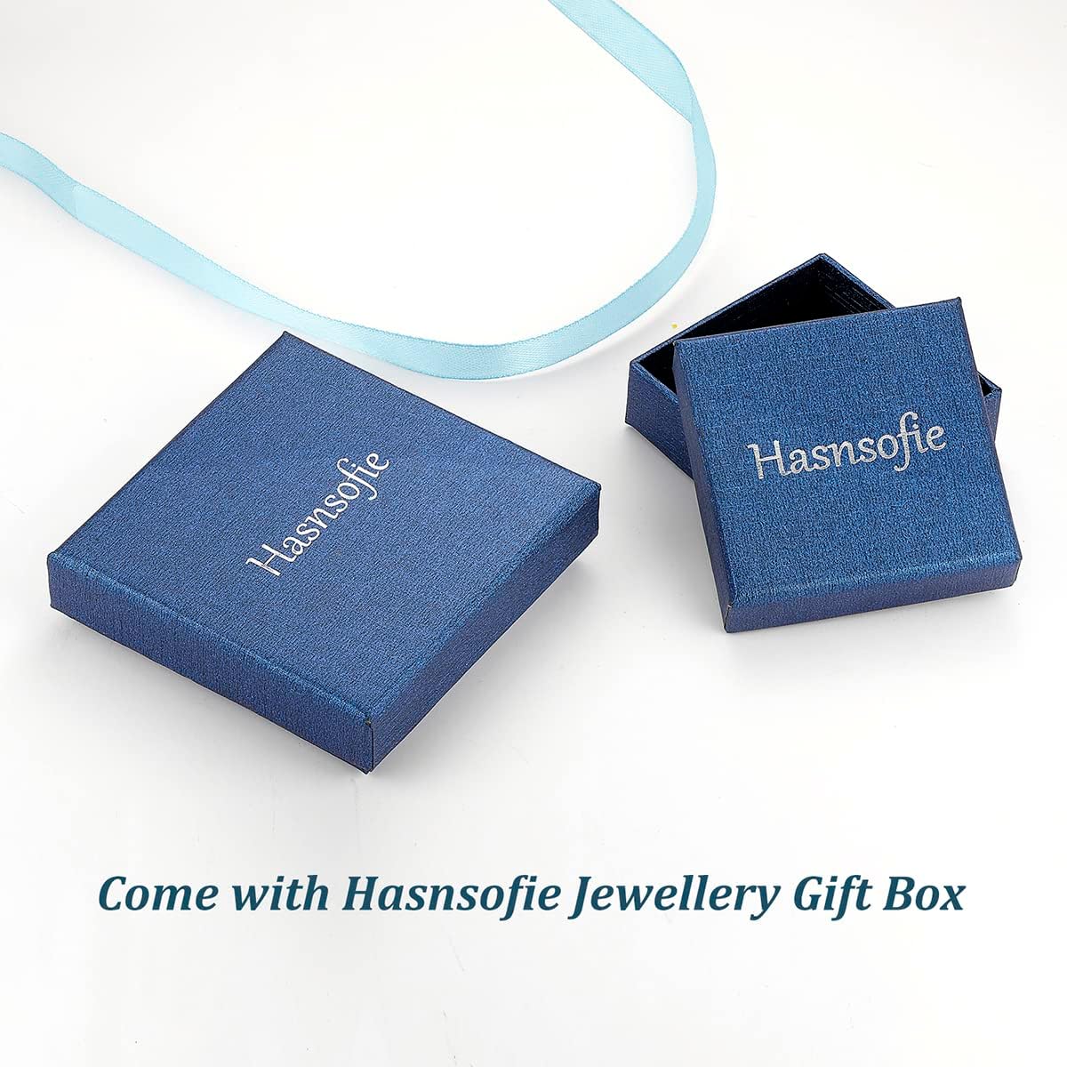 Thumbnail 6 de Hasnsofie Creolen mit Anhänger aus 925 Sterling Silber – hypoallergene Ohrringe mit Cubic Zirkonia