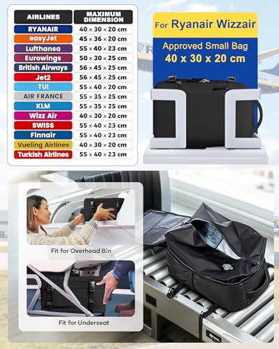 Thumbnail 2 de SZLX Mochila de Vacío para equipaje de cabina con bomba integrada – diseño compacto para Ryanair y más