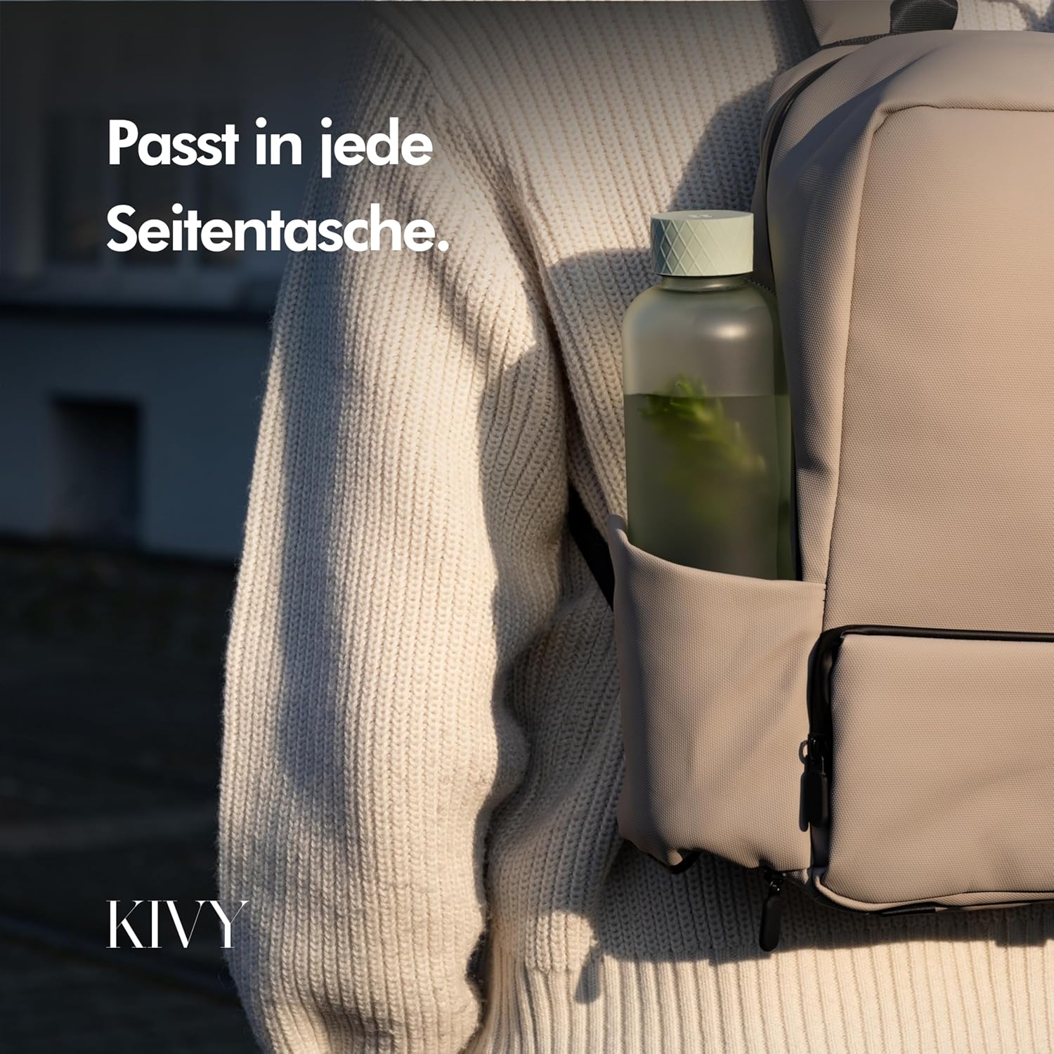 Thumbnail 5 de KIVY Trinkflasche 1 l – kohlensäuregeeignet, auslaufsicher & spülmaschinenfest (Tritan)