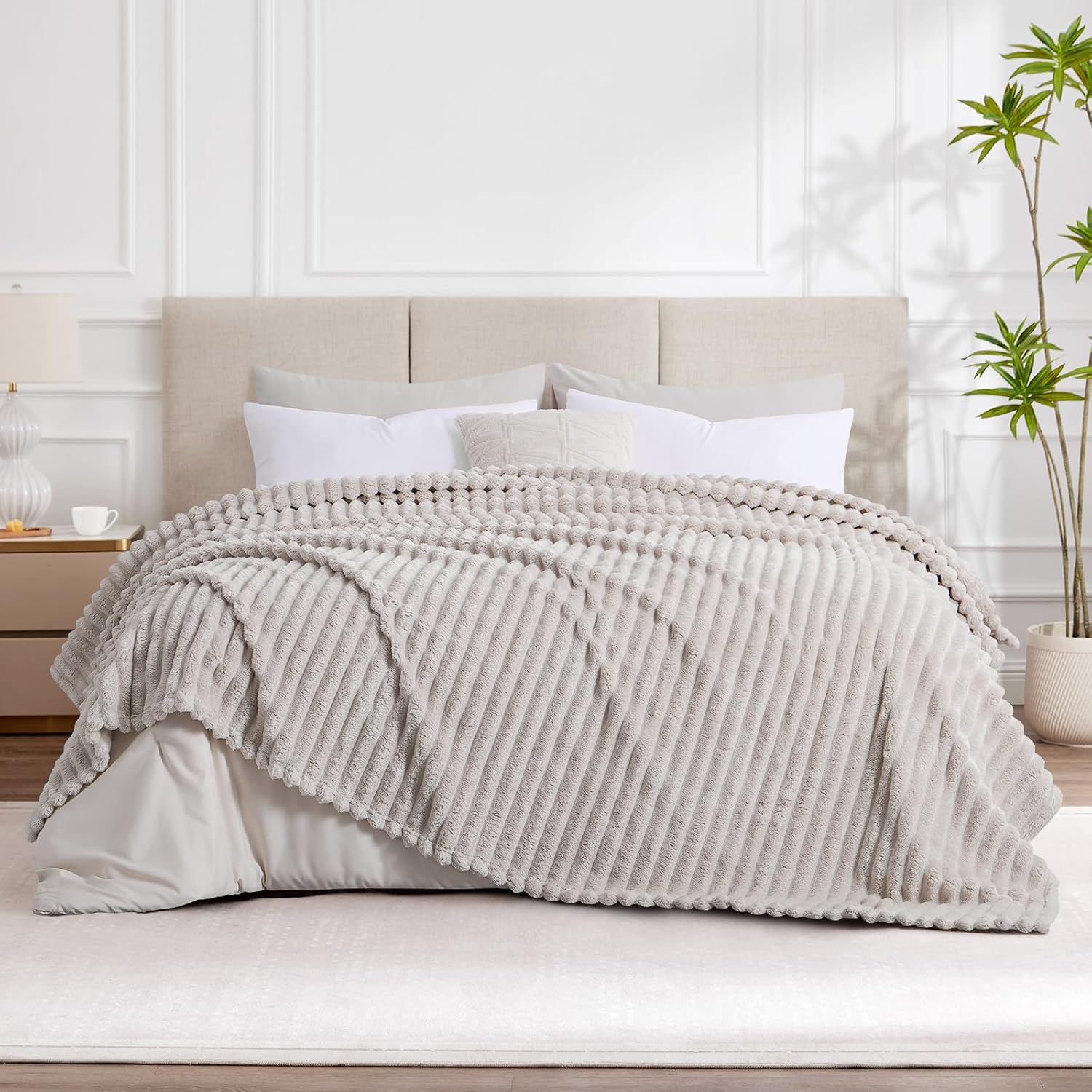 Detalle 2 de RUIKASI Fleece Throw 220x240cm 🛋