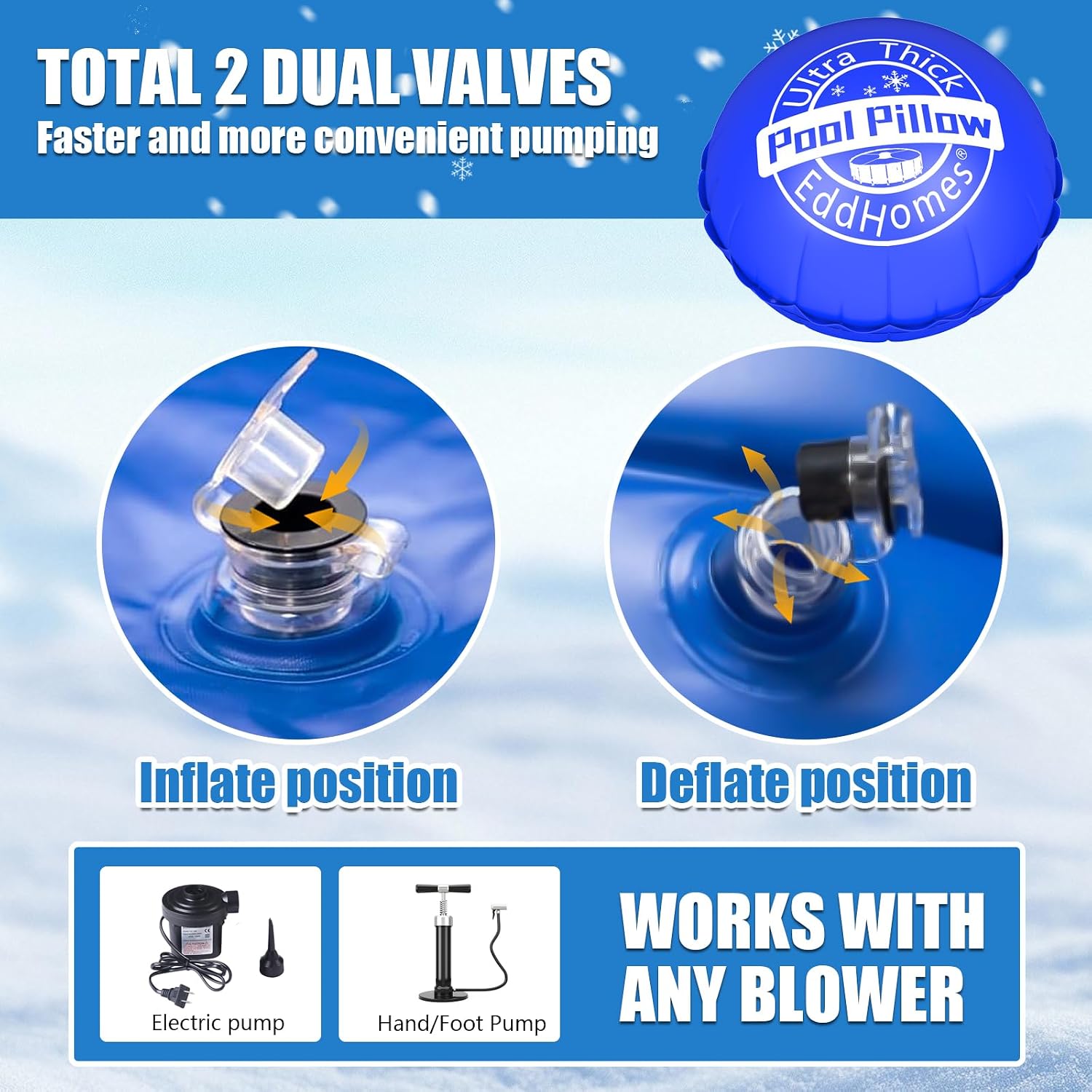 Thumbnail 6 de EddHomes Pool Pillow, 5x5 ft