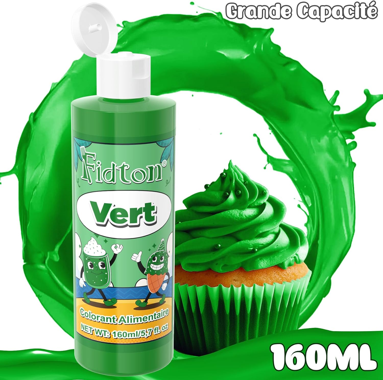 Detalle 2 de Fidton Colorant Alimentaire 160 ml Vert