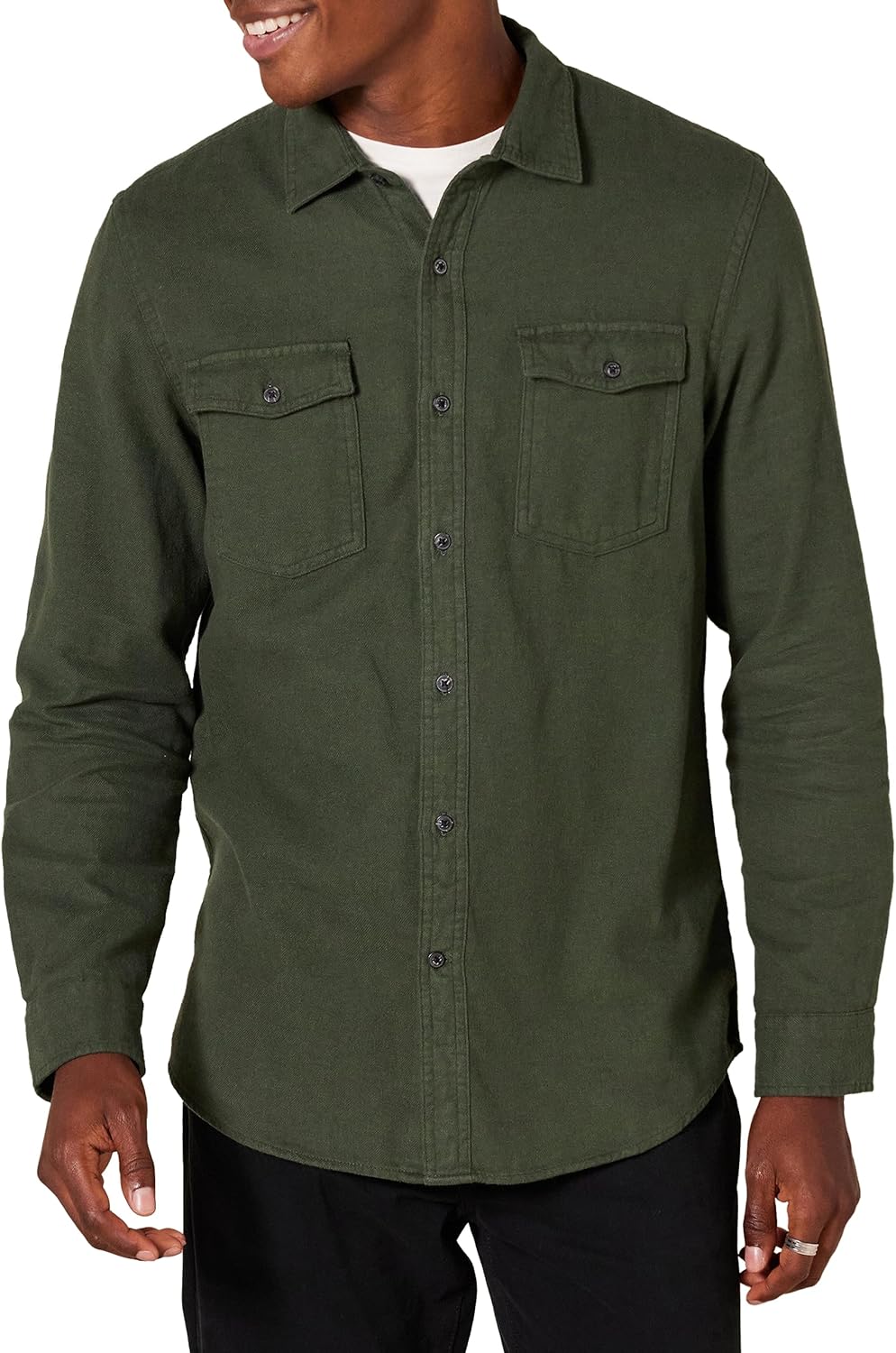 Thumbnail 5 de Amazon Essentials Herren Flanell-Hemdjacke mit Brusttaschen (schmale Passform)
