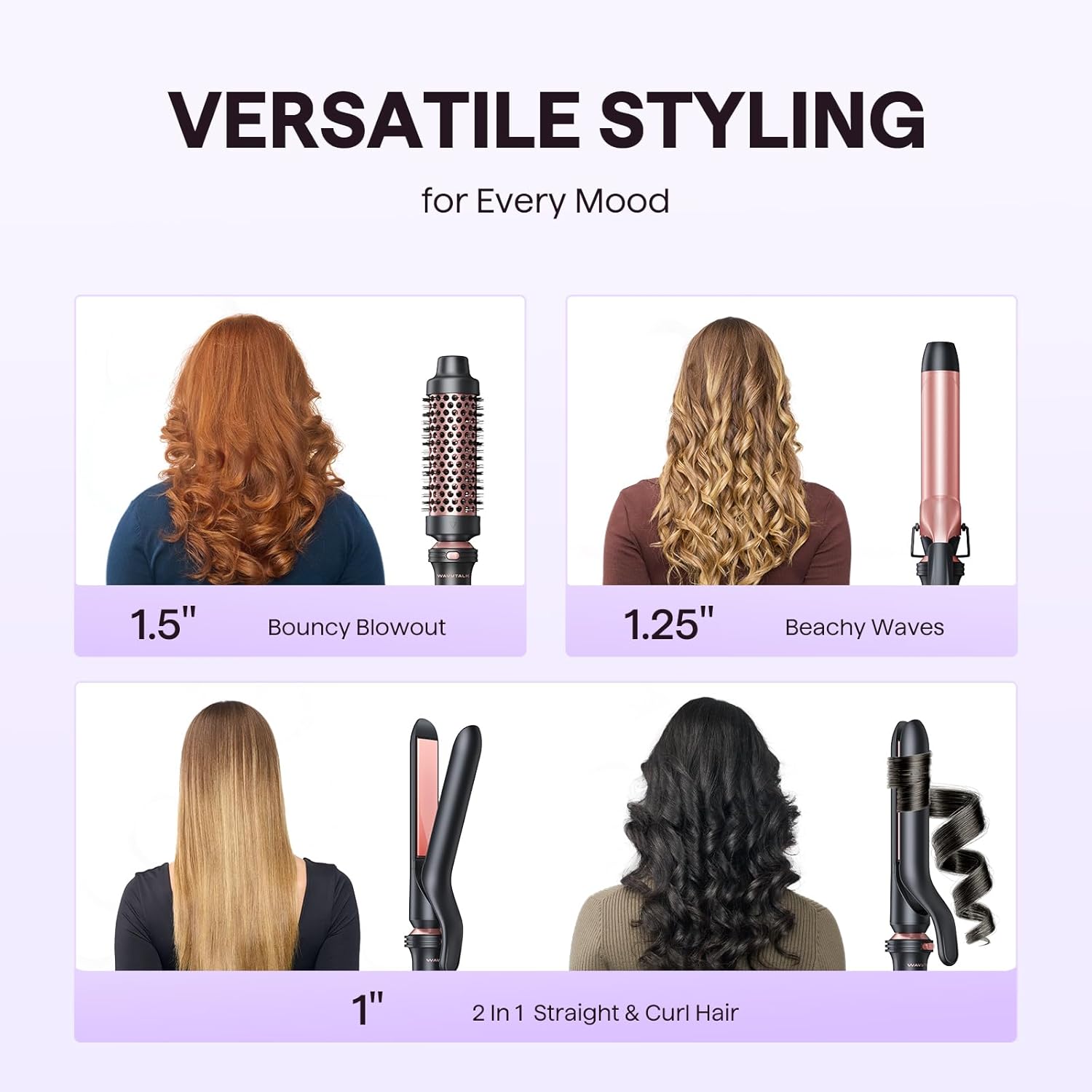 Thumbnail 1 de Wavytalk 3 in 1 Curling Wand Set 1.25"