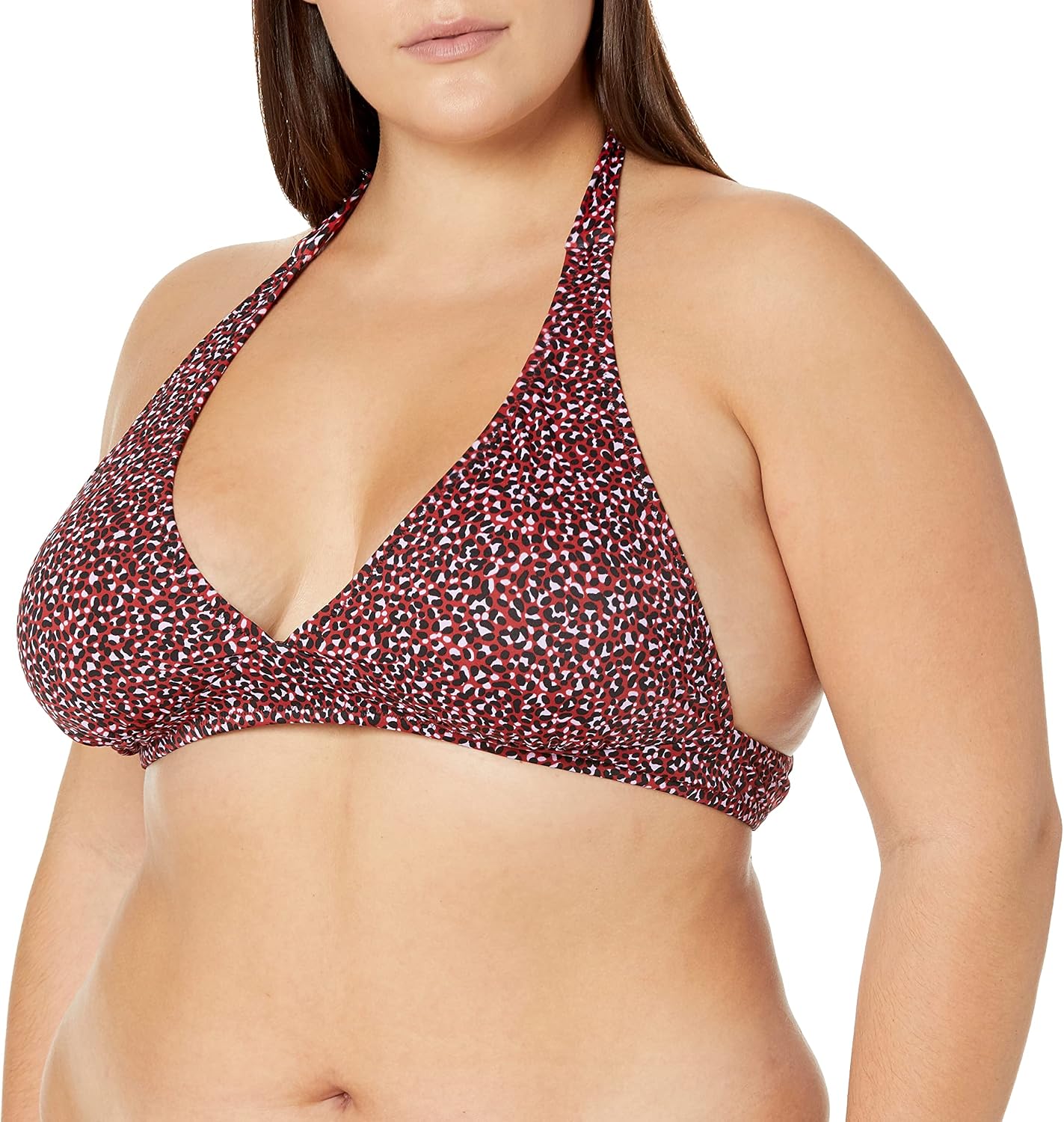 Detalle 2 de Amazon Essentials Women's Light-Support Padded Tie Halter Bikini Top (Available in Plus Size)