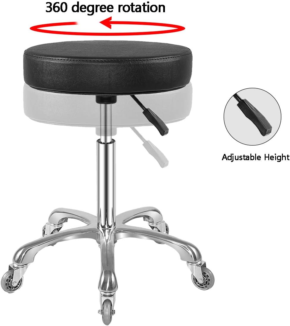 Thumbnail 5 de Ainilaily Rolling Stool with Wheels