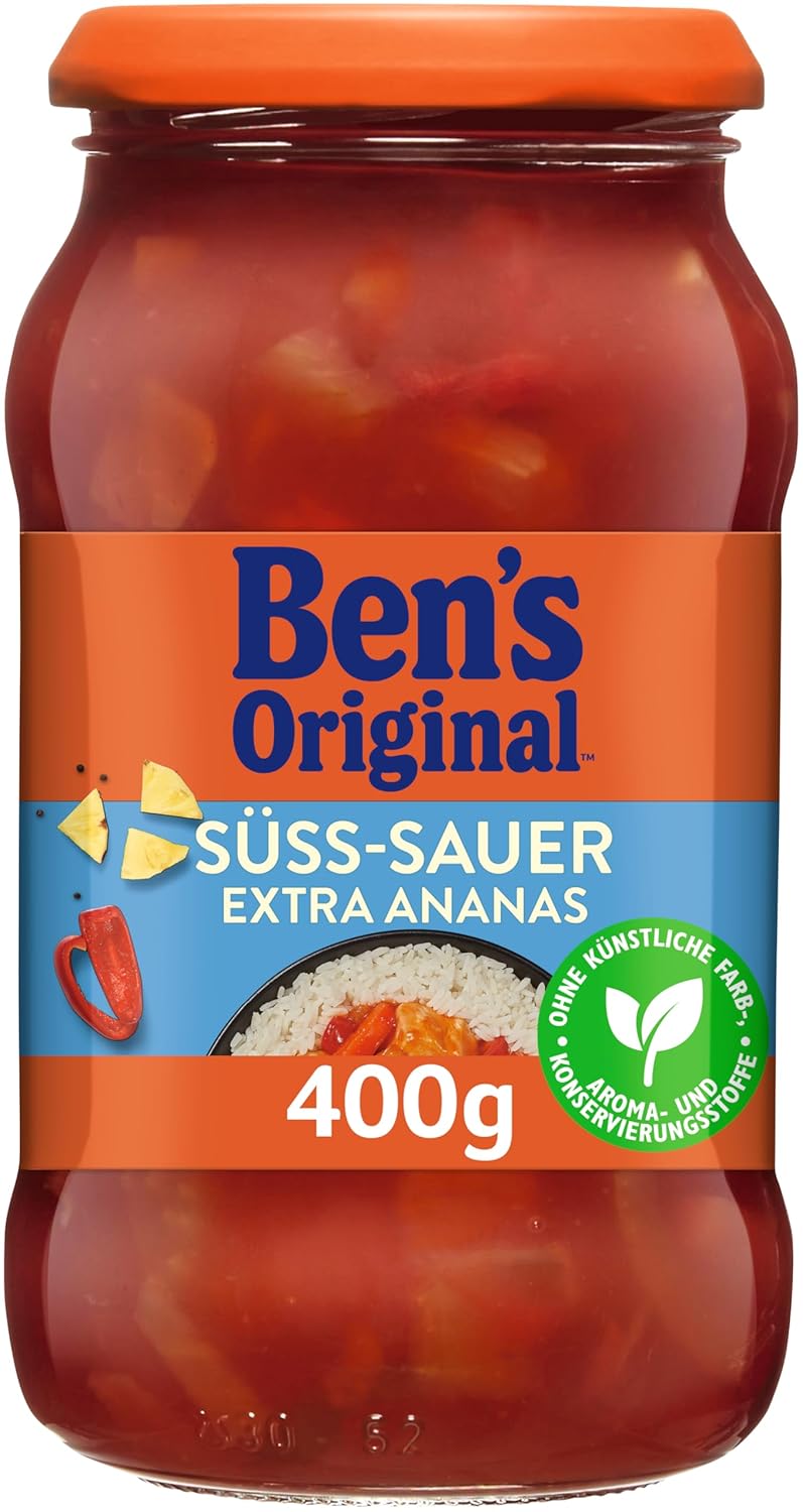 Thumbnail 2 de BEN’S ORIGINAL Sauce Süß-Sauer mit extra Ananas – 6 Gläser (6x 400 g)