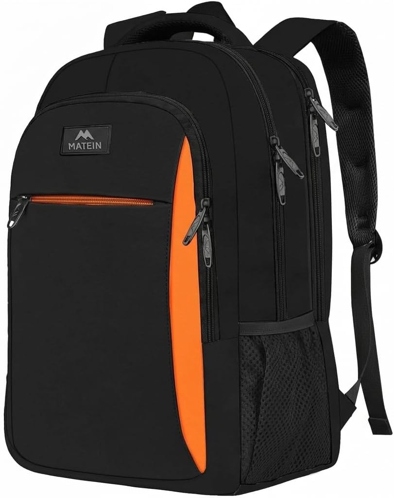 Detalle de MATEIN Sac à Dos Homme 15,6 Pouces – Grand Sac Notebook Imperméable et Antivol pour Voyage et Travail