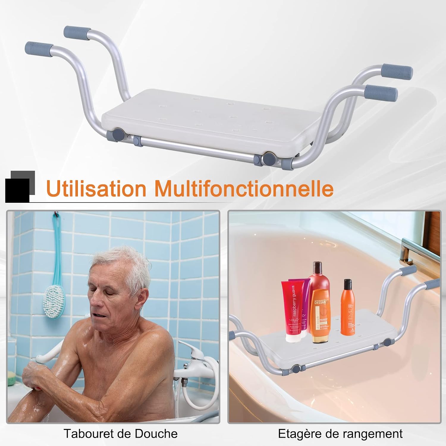 Thumbnail 5 de HOMCOM Siège de Bain Suspendu réglable