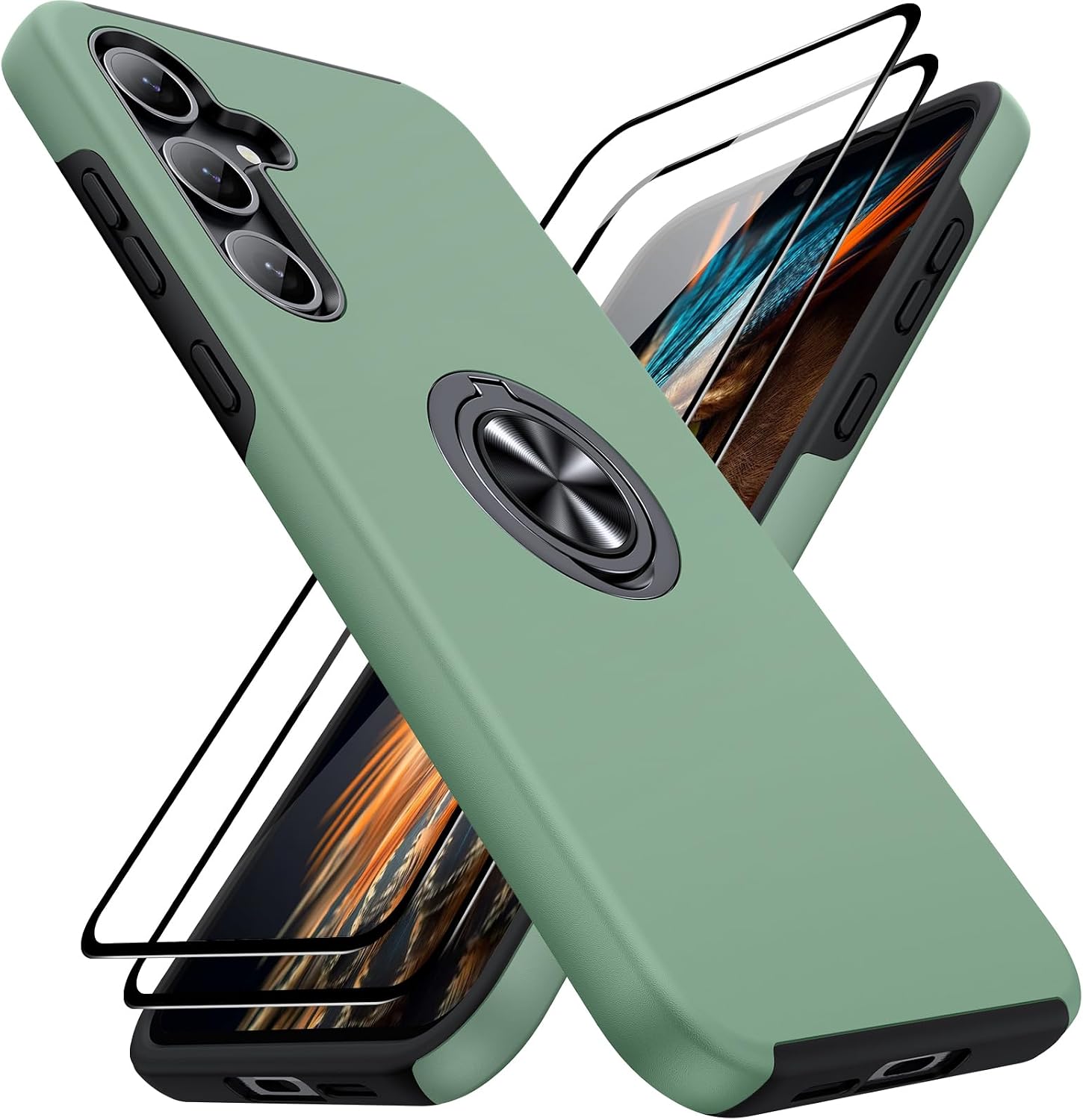 Detalle de Galaxy A55 5G case with 2 screen protectors