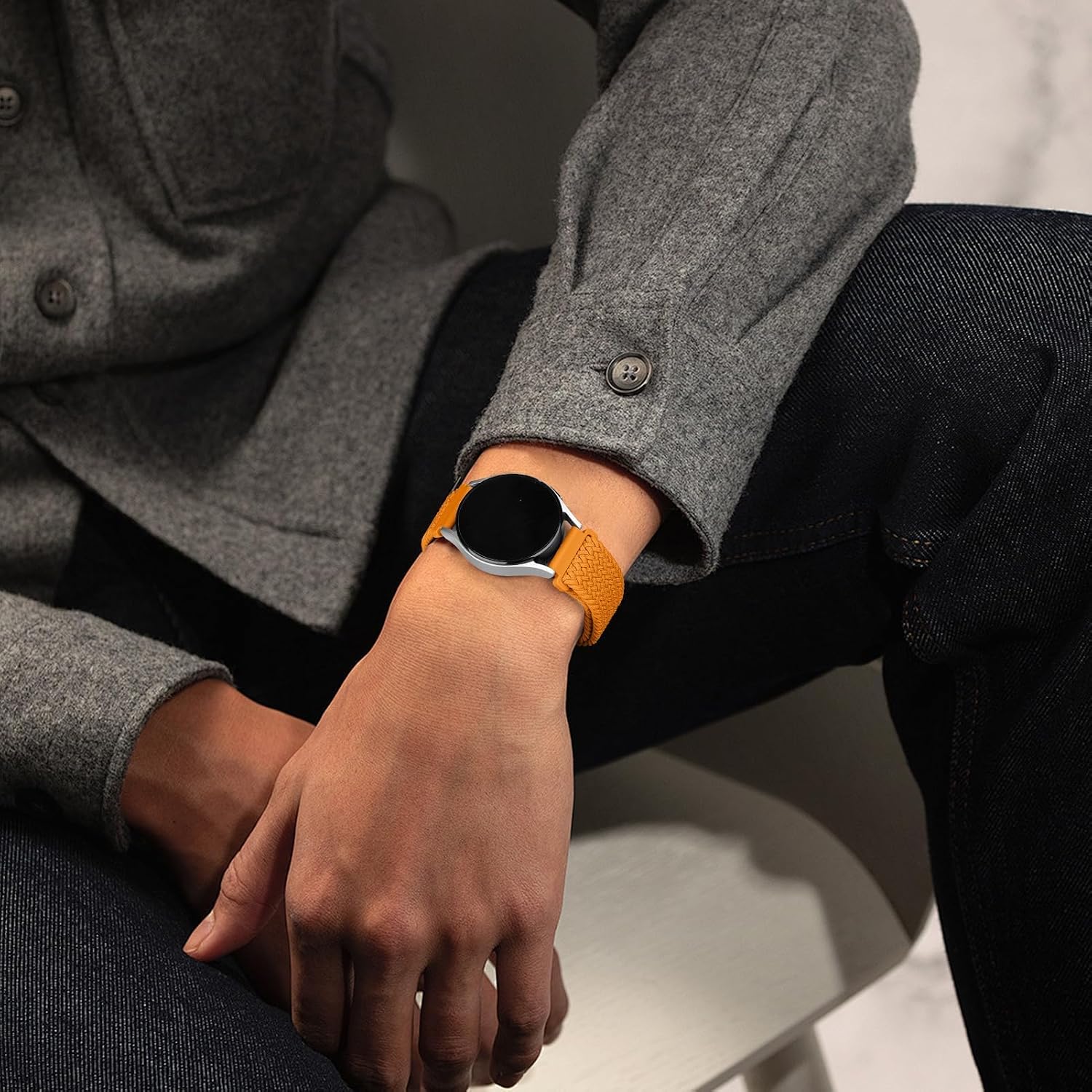 Thumbnail 6 de 20mm braided nylon watch strap