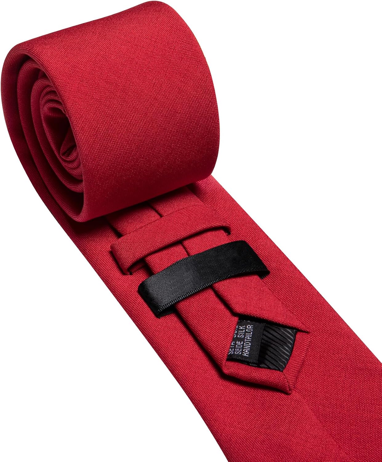 Detalle de Barry.Wang Solid Colour Ties for Men 7cm Skinny Cotton – Complete Set