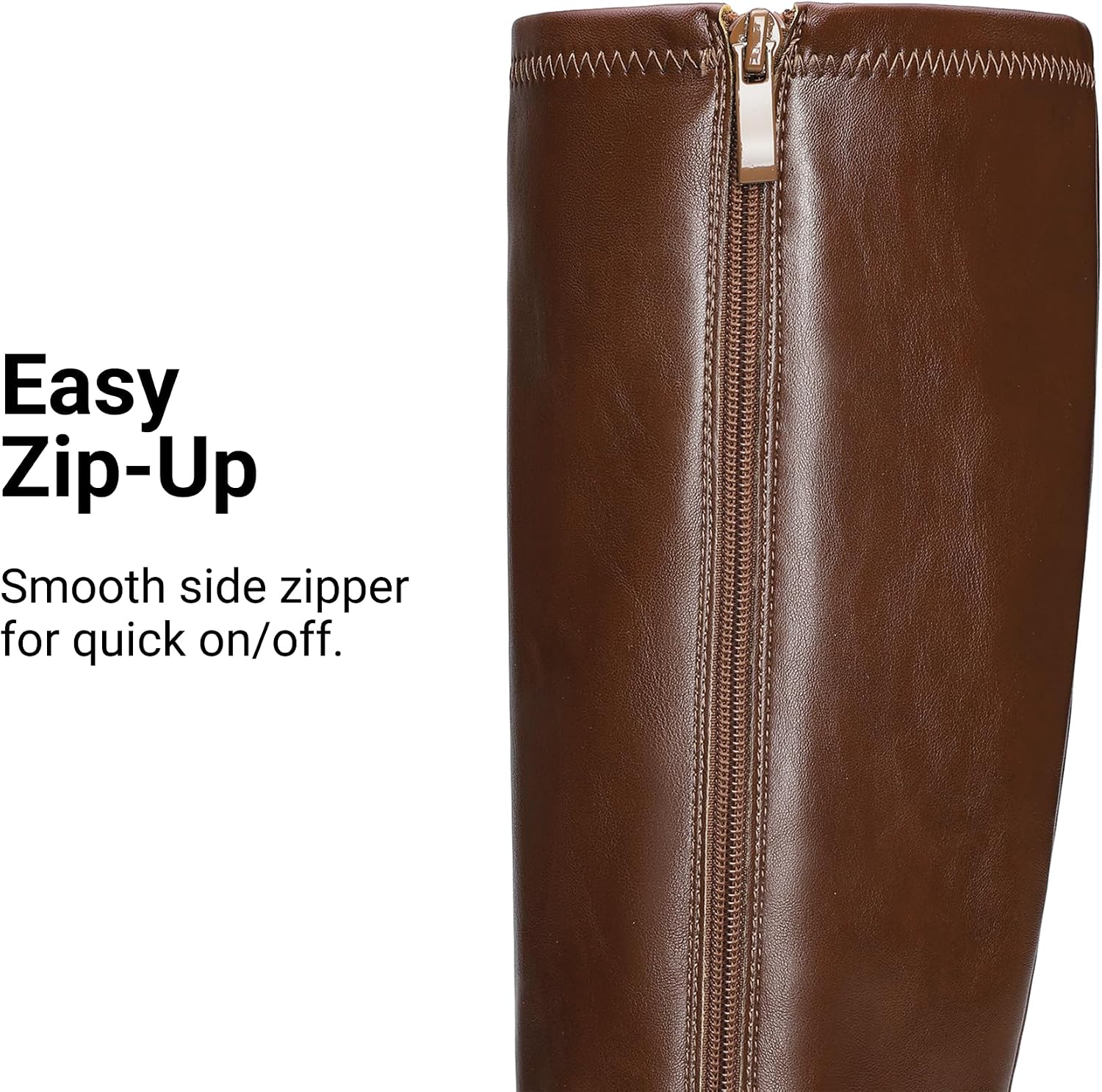 Thumbnail 6 de DREAM PAIRS Knee-High Boots with 3.86-Inch Heel